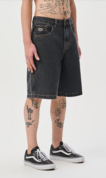 Bull Denim Short - XlargeXL021607 - Washed Black - 26