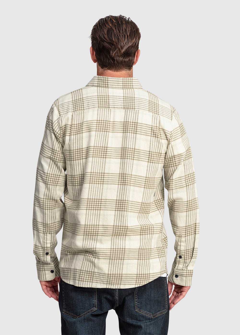 CADEN PLAID LS - VolcomA0532303-DIRTY WHITE-S