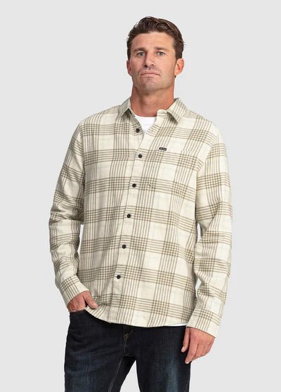 CADEN PLAID LS - VolcomA0532303-DIRTY WHITE-S