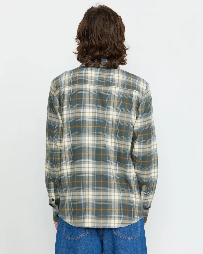 Caden Plaid LS - VolcomA0512501 - DST - Dark Slate - L