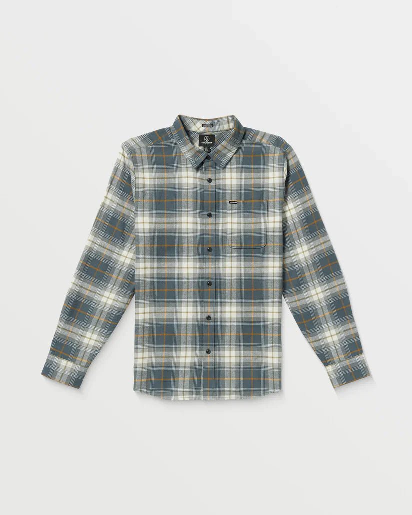 Caden Plaid LS - VolcomA0512501 - DST - Dark Slate - L