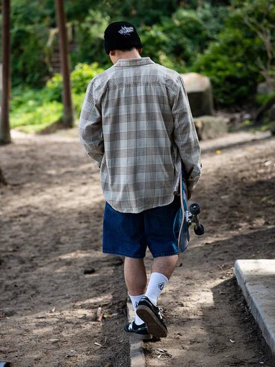 CADEN PLAID LS - VolcomA0532303-DIRTY WHITE-S