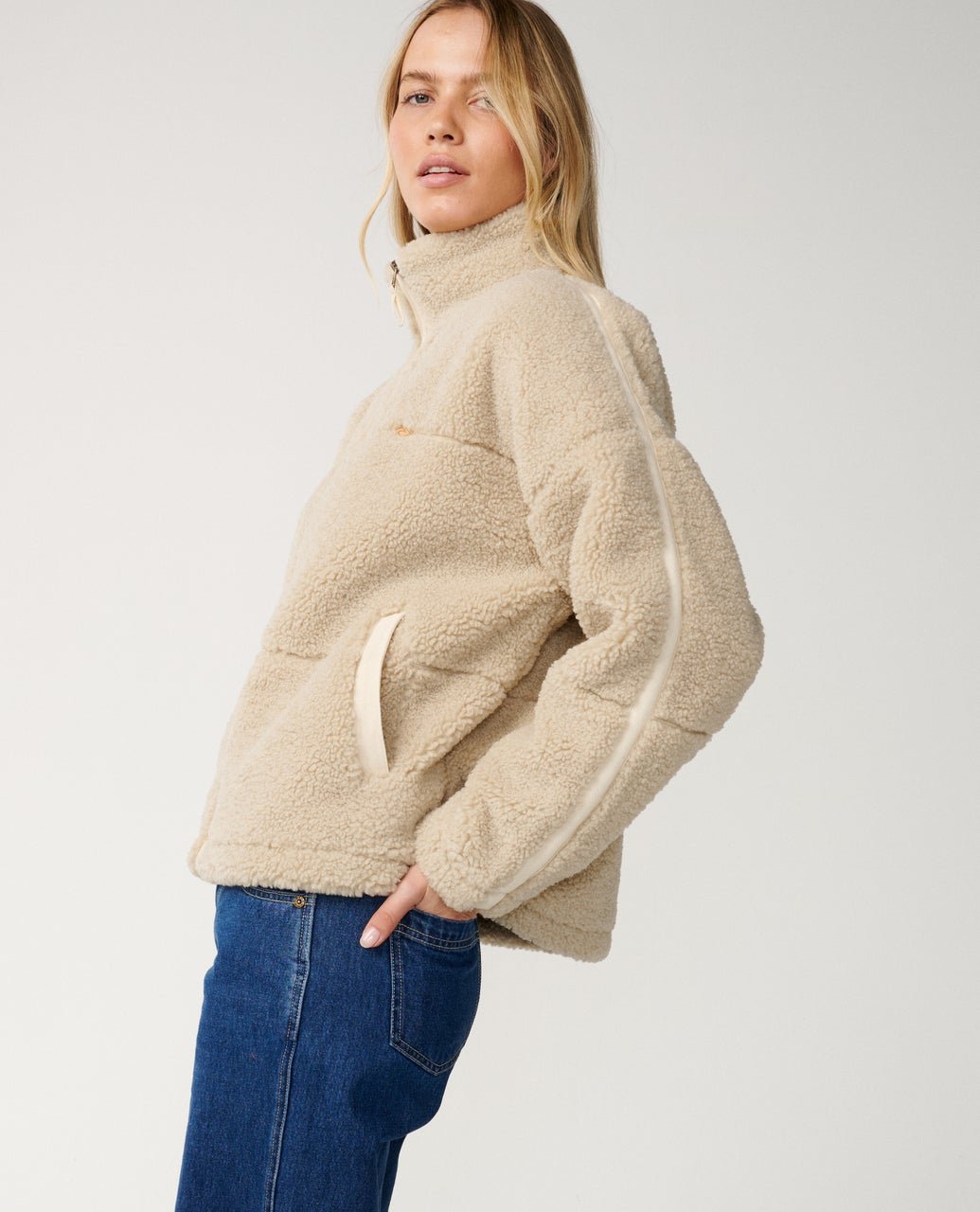 CALA NIGHTS SHERPA JACKET - Rip Curl02VWJA-NATURAL-2XS