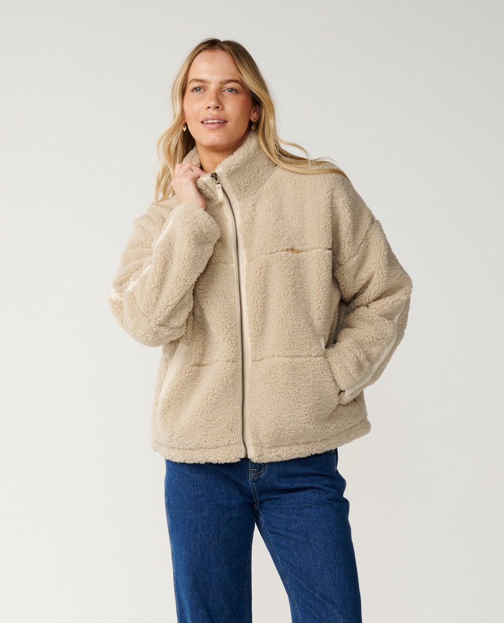 CALA NIGHTS SHERPA JACKET - Rip Curl02VWJA-NATURAL-2XS