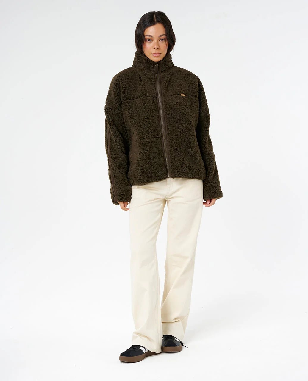 CALA NIGHTS SHERPA JACKET - Rip Curl02VWJA-BLACK OLIVE-2XS