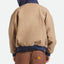 CANVAS HOODED BOMBER JKT - Brixton3464-KHAKI/MOOD INDIGO-M