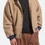 CANVAS HOODED BOMBER JKT - Brixton3464-KHAKI/MOOD INDIGO-M