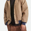 CANVAS HOODED BOMBER JKT - Brixton3464-KHAKI/MOOD INDIGO-M