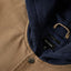 CANVAS HOODED BOMBER JKT - Brixton3464-KHAKI/MOOD INDIGO-M