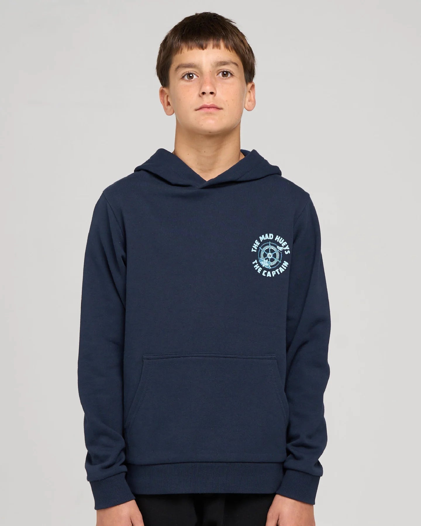 CAPTAIN TWO FACED | YOUTH HOODED PULLOVER - The Mad HueysH226B08002-NAVY-6