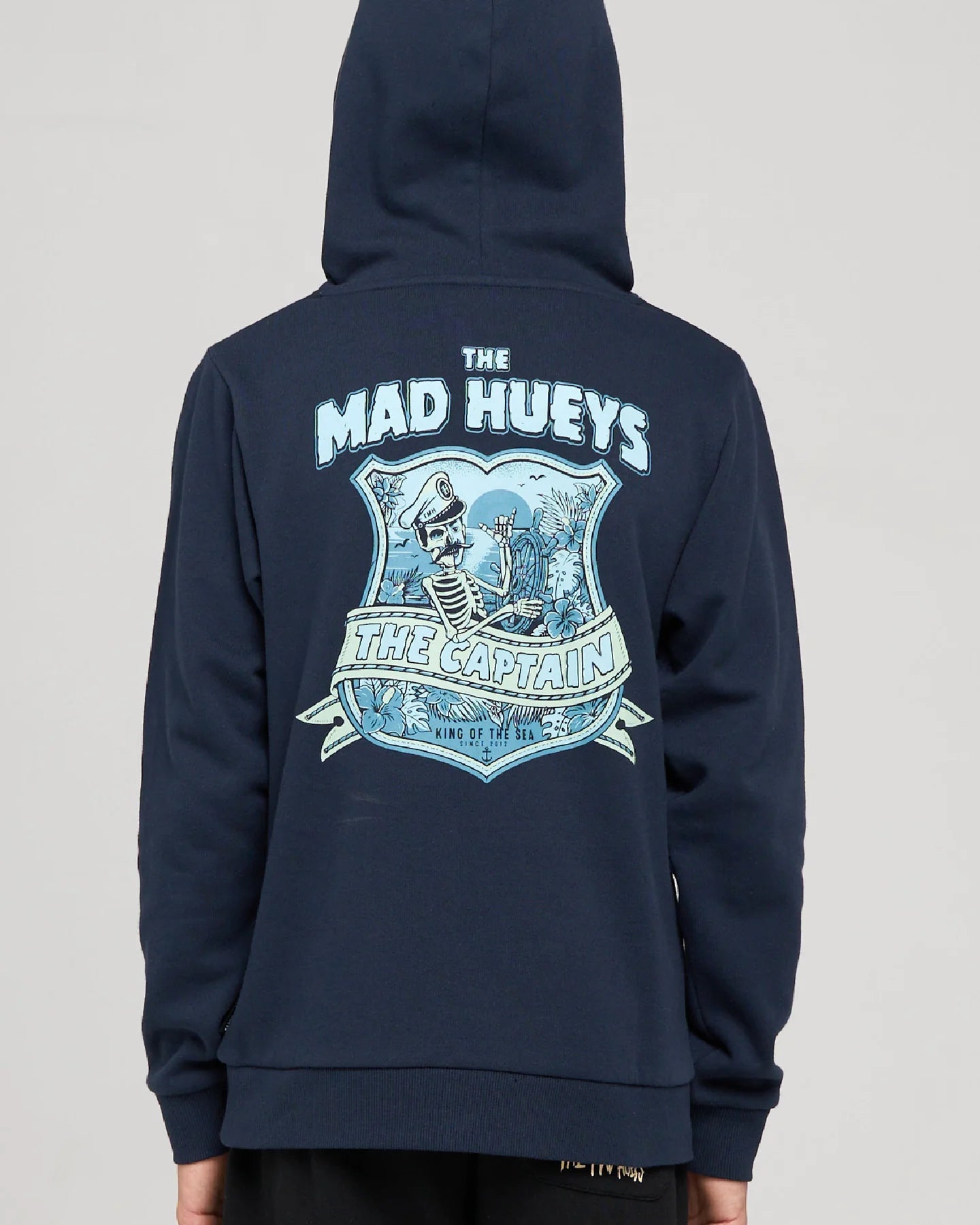 CAPTAIN TWO FACED | YOUTH HOODED PULLOVER - The Mad HueysH226B08002-NAVY-6
