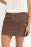 CARGO DENIM MINI SKIRT - Rhythm0725W - SK02 - DARK BROWN - 6