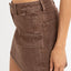 CARGO DENIM MINI SKIRT - Rhythm0725W - SK02 - DARK BROWN - 6