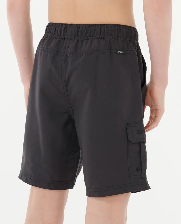 CARGO VOLLEY BOARDSHORT - BOY - Rip Curl04SBBO - BLACK - 8