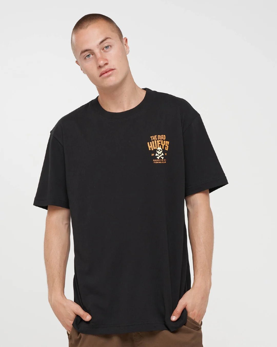 CAUGHT FK SKULL | SS TEE -The Mad HueysH426M01005-BLACK-M