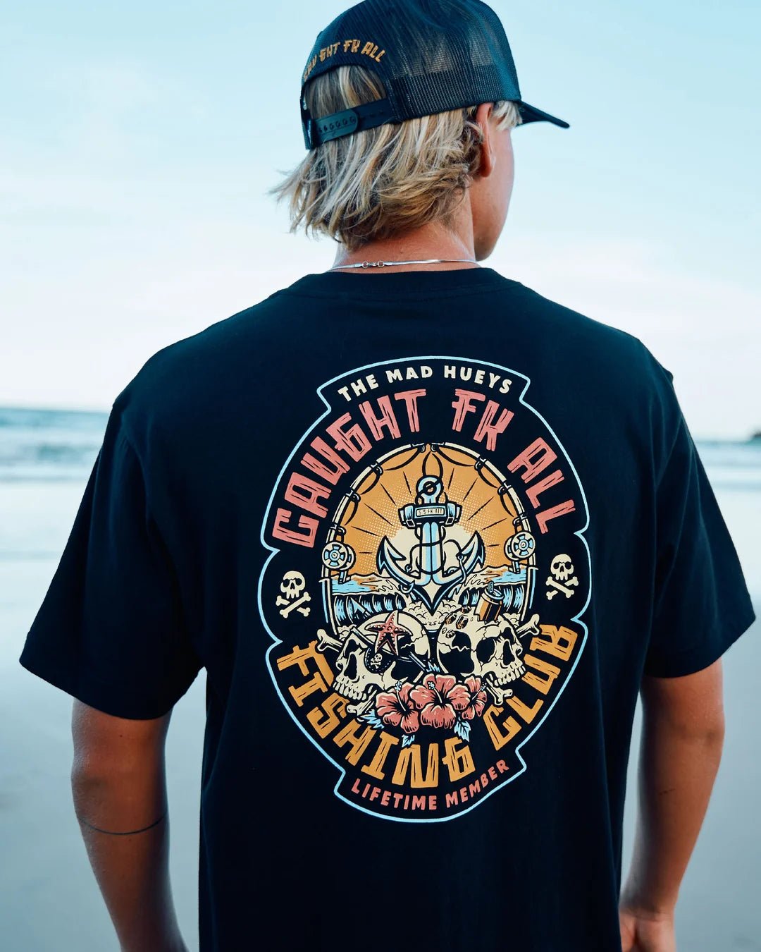 CAUGHT FK SKULL | SS TEE -The Mad HueysH426M01005-BLACK-M