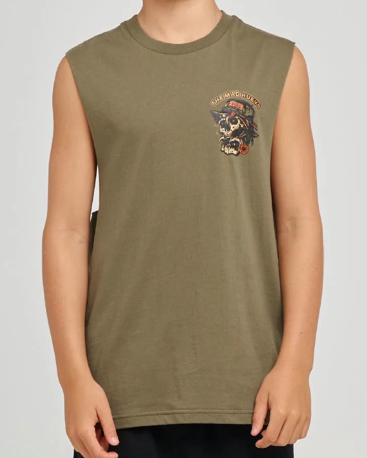 CAUGHT NOTHING | YOUTH MUSCLE -The Mad HueysH126B02002-OLIVE-6