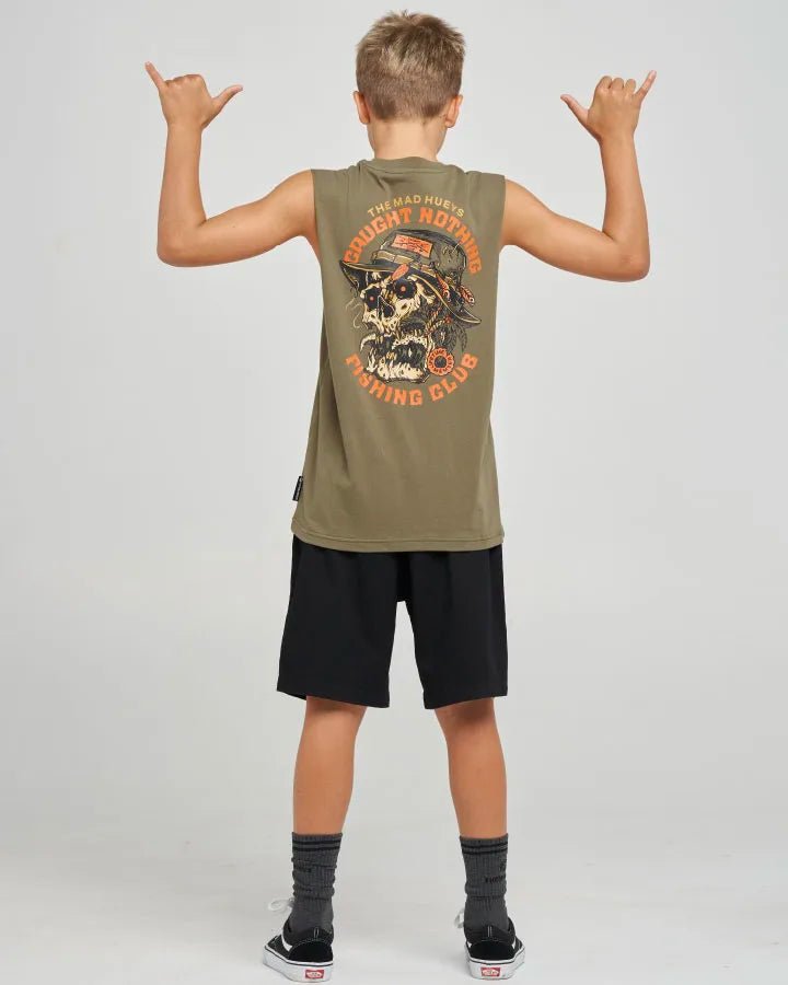 CAUGHT NOTHING | YOUTH MUSCLE -The Mad HueysH126B02002-OLIVE-6