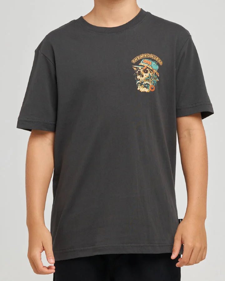 CAUGHT NOTHING | YOUTH SS TEE -The Mad HueysH126B01005-VINTAGE BLACK-6