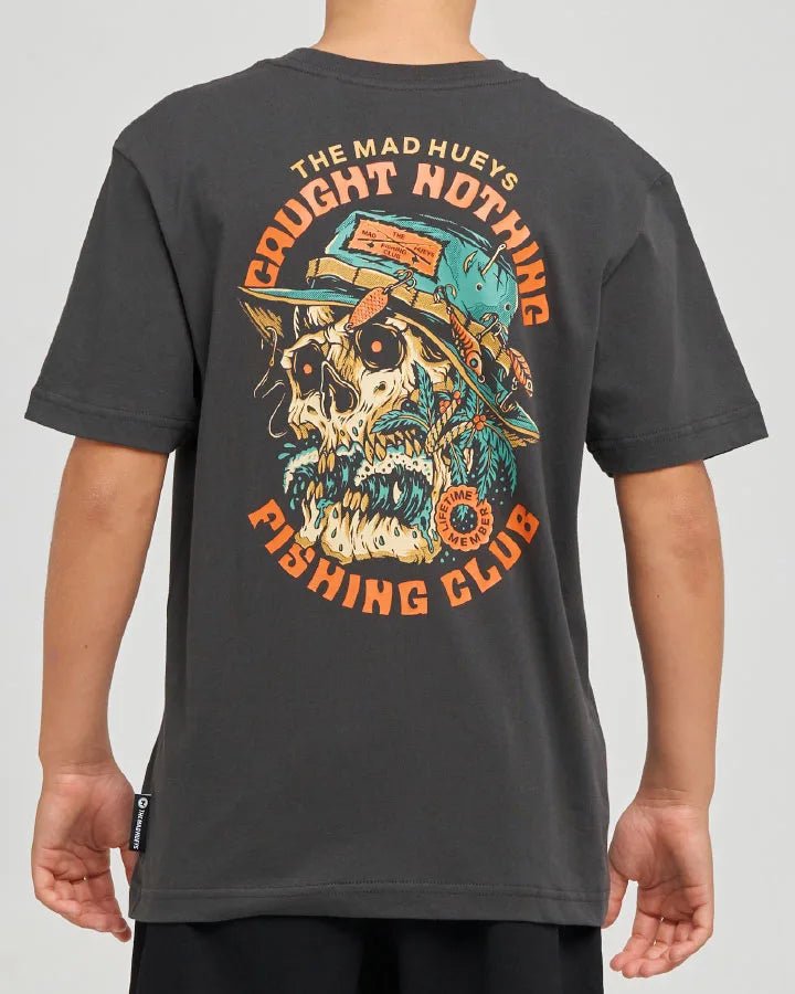 CAUGHT NOTHING | YOUTH SS TEE -The Mad HueysH126B01005-VINTAGE BLACK-6