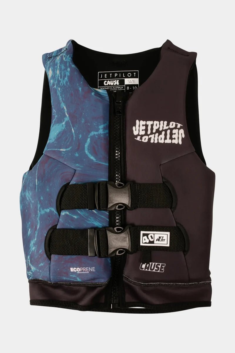 CAUSE BOYS F/E YOUTH ECO VEST -Jet PilotJA26211B-Black/Blue-3to4