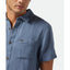 CHARTER ORG CTTN S/S WVN - Brixton1439 - AZURE BLUE - S