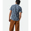 CHARTER PRINT S/S WVN - Brixton01218 - WASHED NAVY/ AZURE BLUE FLORAL - M