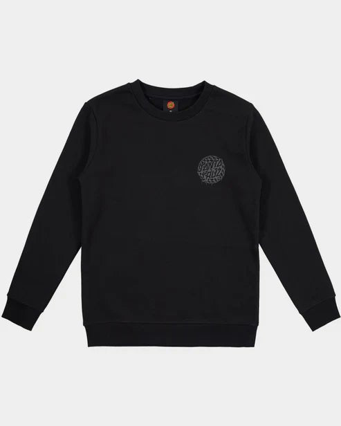 Check Waste Dot Mono Reflect Sweater - Santa CruzSB125 - CR02 - Black - 10