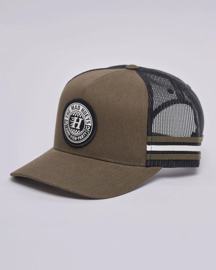 CHECKER HUEYS | TWILL TRUCKER -The Mad HueysH426M06003C-OLIVE-OSFM