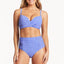 Checkmate High Waist Gathered Side Pant - Sea LevelSL4140CK - Cobalt - 10