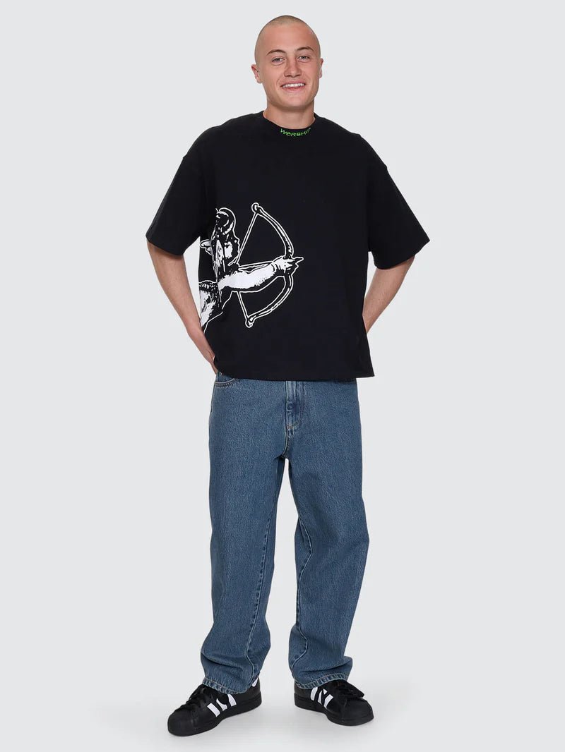Cherub Box Fit Cropped Tee - WorshipPA26-115B-Black-S