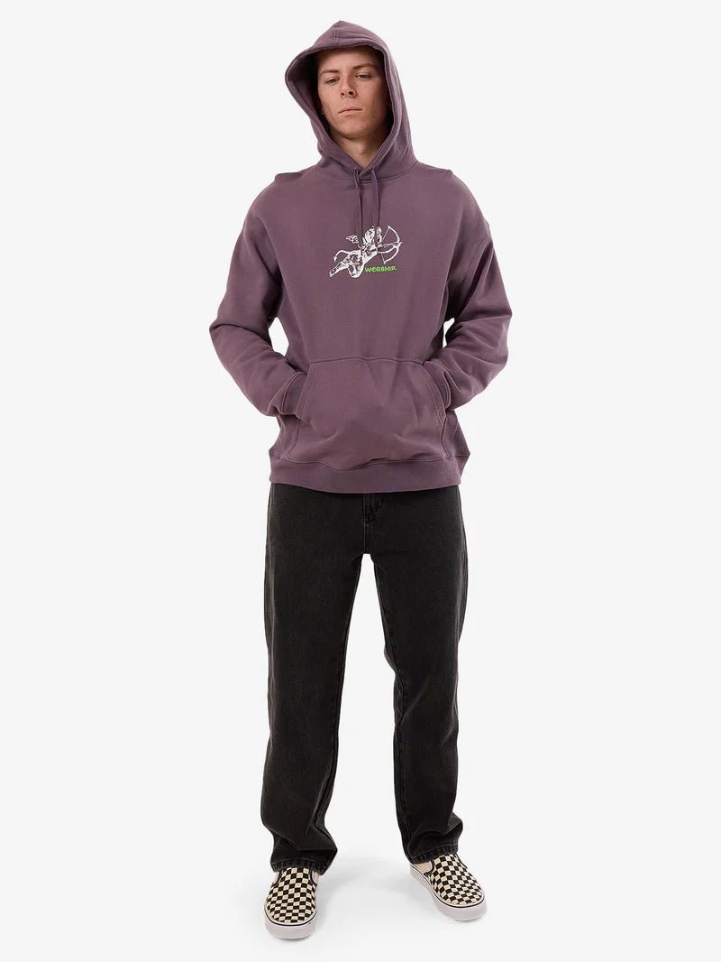 Cherub Pull Over Hood - Worship9351055859565 - Purple Reign - M