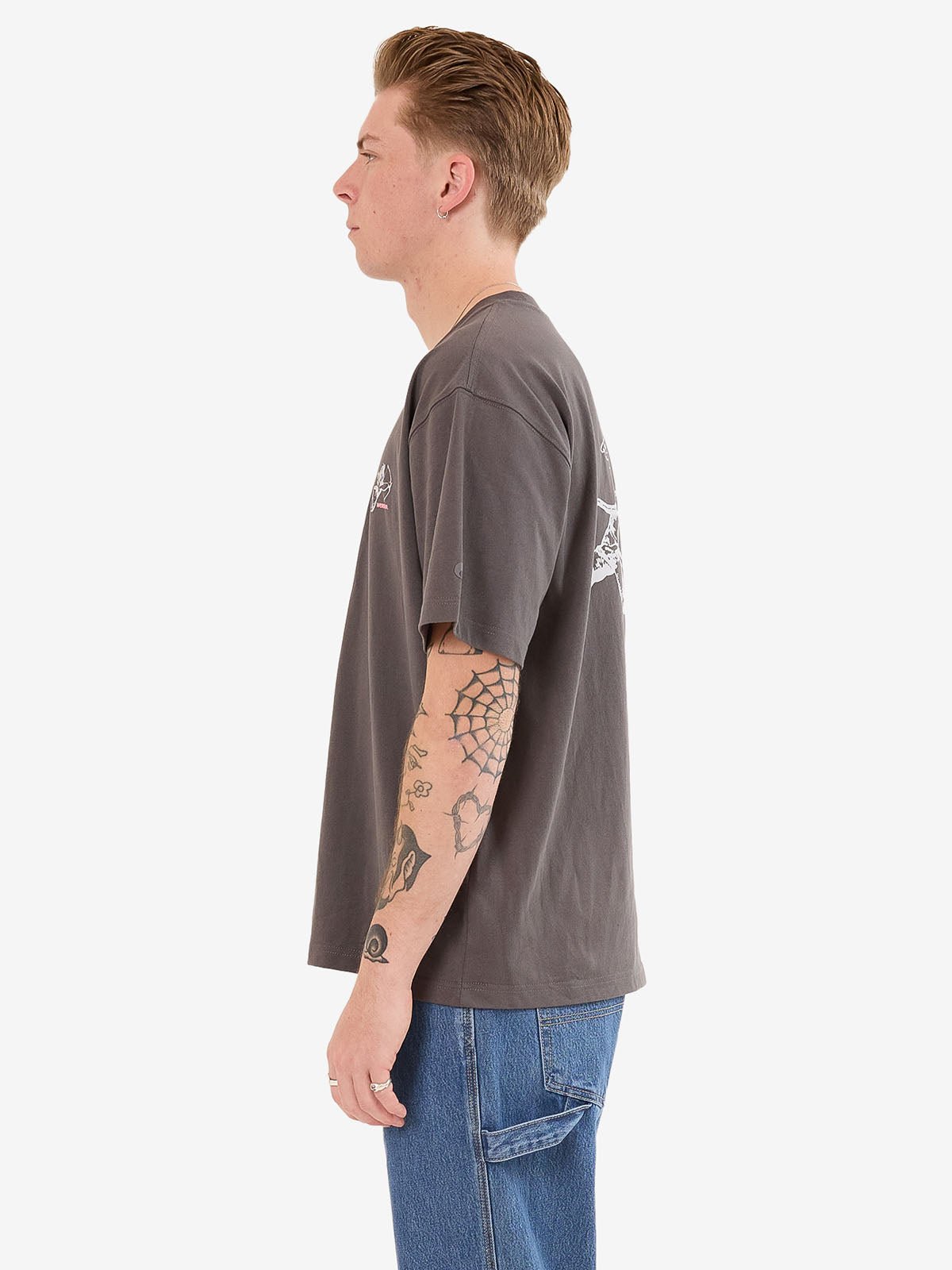 Cherub Tee - WorshipPH25 - 105BWW - S - Worn Black