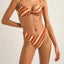 Chica Stripe Knotted Bandeau Top - Rhythm1024SW - BT13 - BRO - Brown - 10