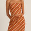 Chica Stripe Strapless Top - Rhythm1024W - FT04 - BRO - Brown - 10