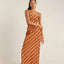 Chica Stripe Strapless Top - Rhythm1024W - FT04 - BRO - Brown - 10