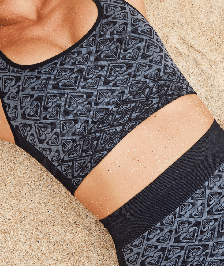 Chill Out Seamless Heart Bra - Roxyerjkt04107 - kvj0 - True Black - XStoS