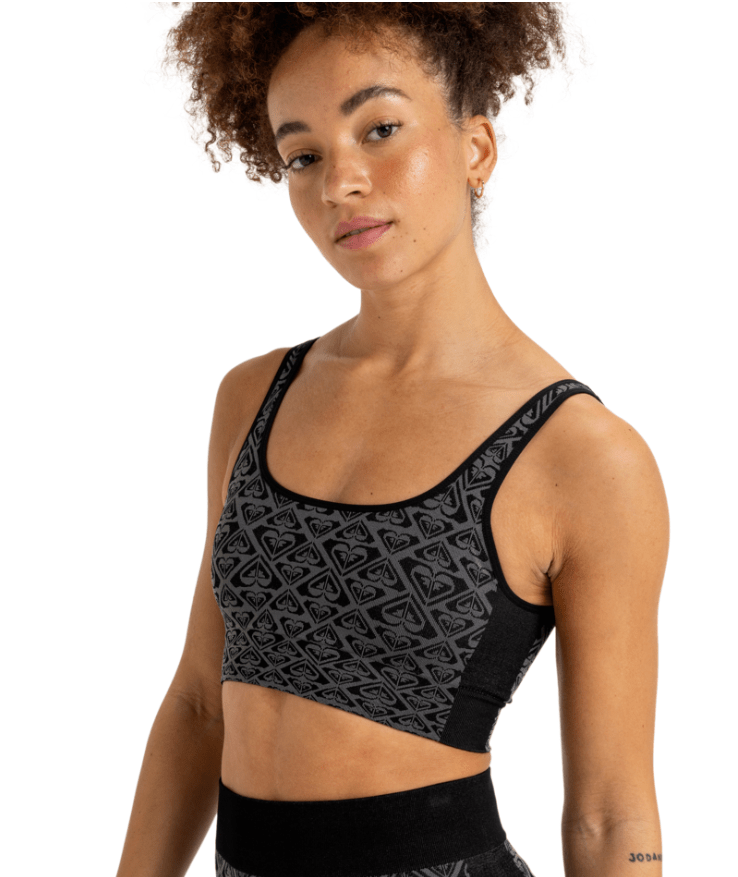 Chill Out Seamless Heart Bra - Roxyerjkt04107 - kvj0 - True Black - XStoS