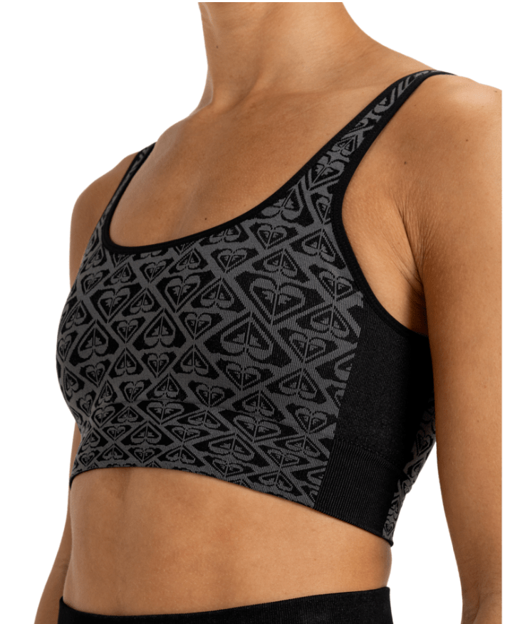 Chill Out Seamless Heart Bra - Roxyerjkt04107 - kvj0 - True Black - XStoS