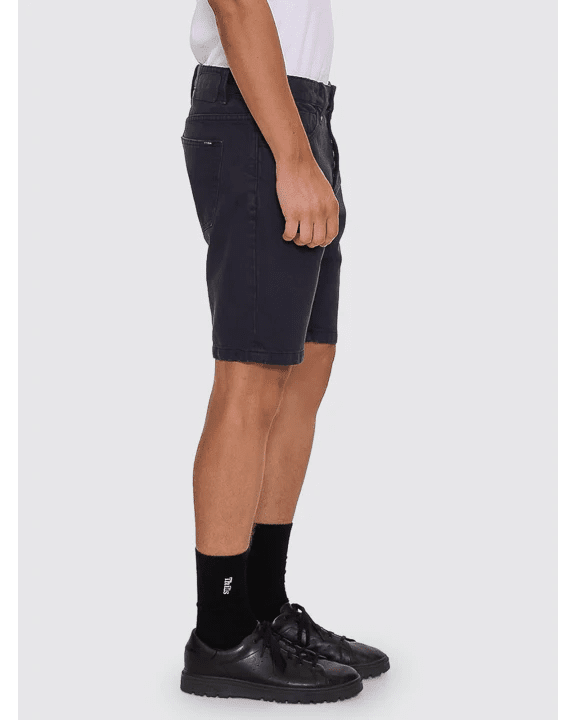 Chopped Hem Slim Straight Denim Short - ThrillsTDP-324BA-Aged Black-28