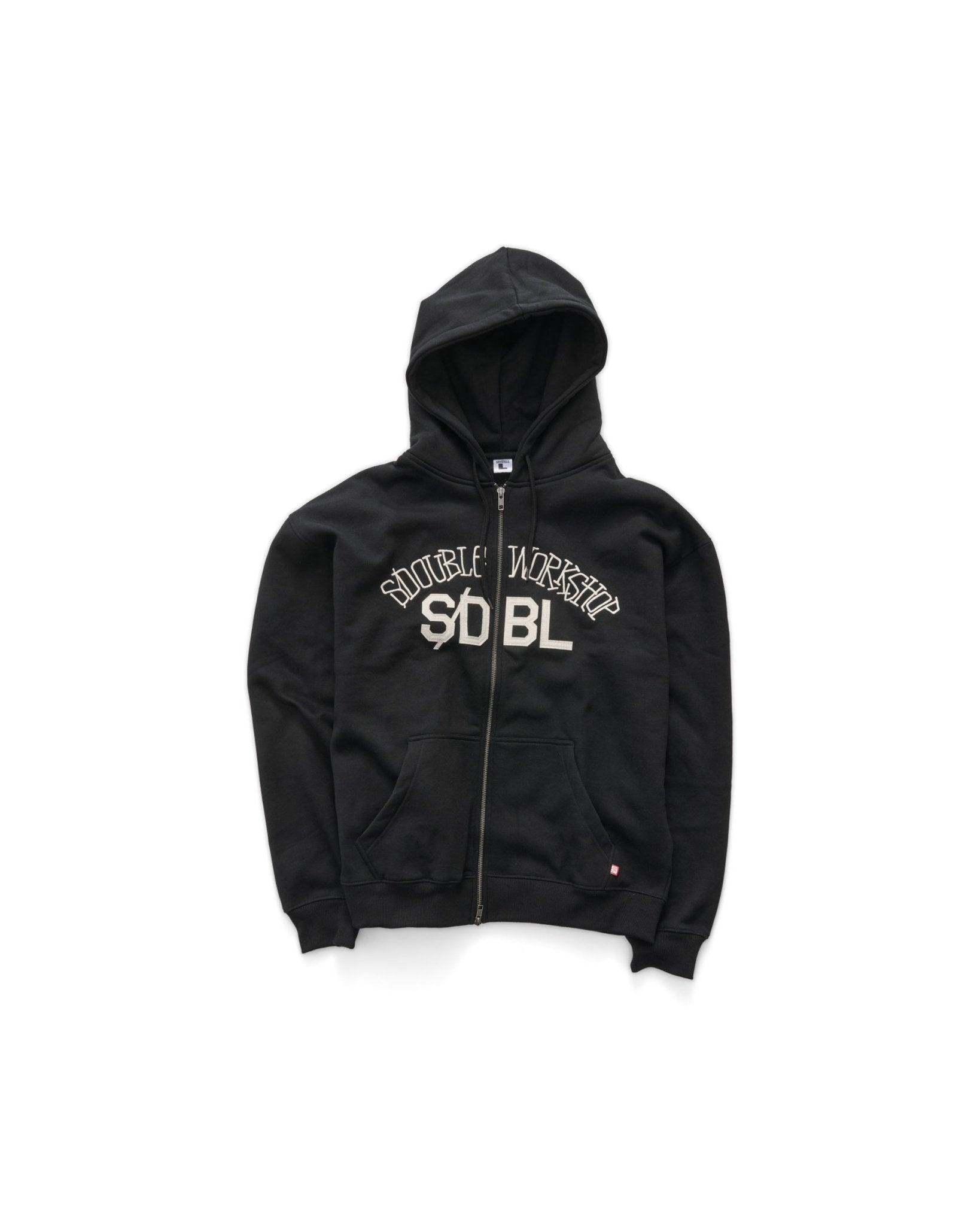 CHUCK FLEECE ZIP HOOD - S DoubleSD026W1209-BLACK-S