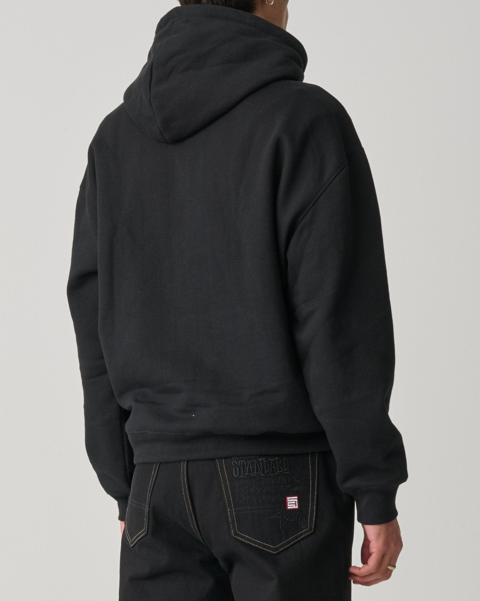 CHUCK FLEECE ZIP HOOD - S DoubleSD026W1209-BLACK-S