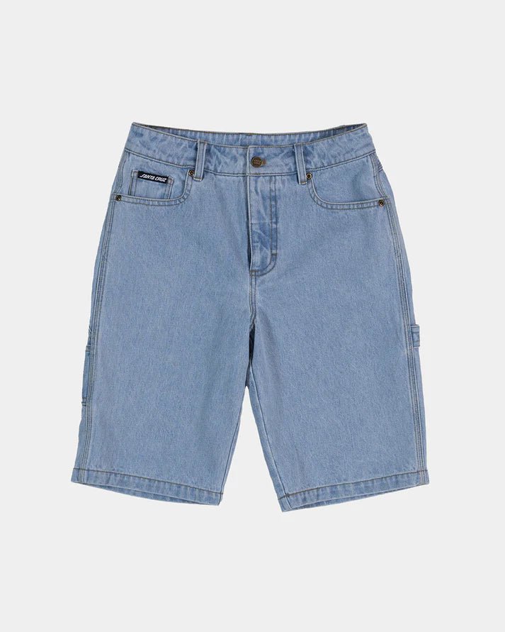 CLASSIC DOT CARPENTER JEAN SHORT - Santa CruzSB225 - SH01 - LIGHT WASHED INDIGO - 8