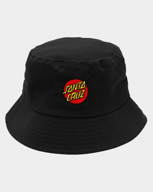 Classic Dot Patch Bucket Hat - Santa Cruzsb123-hw21-blk-Black-OSFM