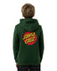 CLASSIC DOT PUFF CHEST HOODIE -Santa CruzSB125-HO02-DARK GREEN-8