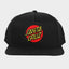 CLASSIC DOT SNAPBACK CAP - Santa CruzSB225 - HW04 - BLACK