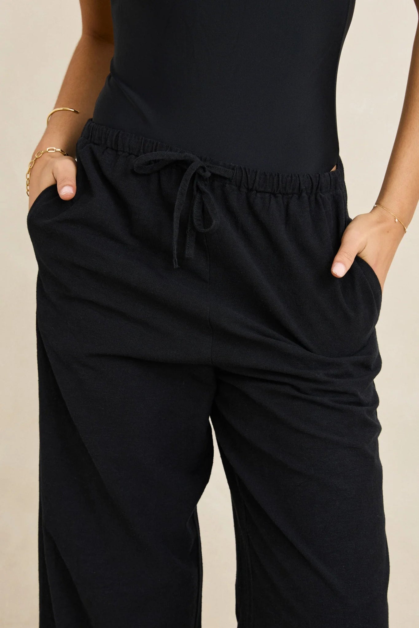 Classic Drawstring Pant - RhythmCL22W-PA01-BLACK-6