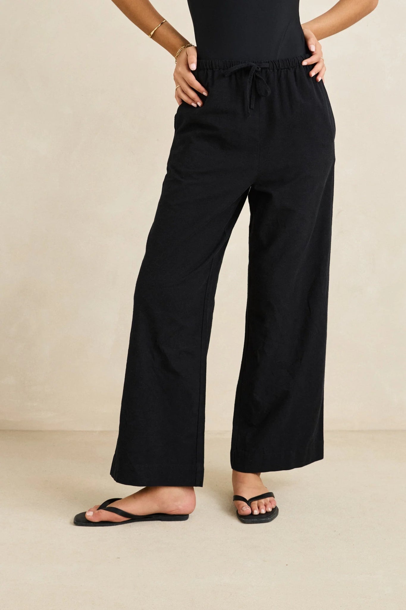 Classic Drawstring Pant - RhythmCL22W-PA01-BLACK-6