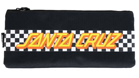 Classic Strip Check Pencil Case - SantaCruz9358677375015 - Black - 1SZ