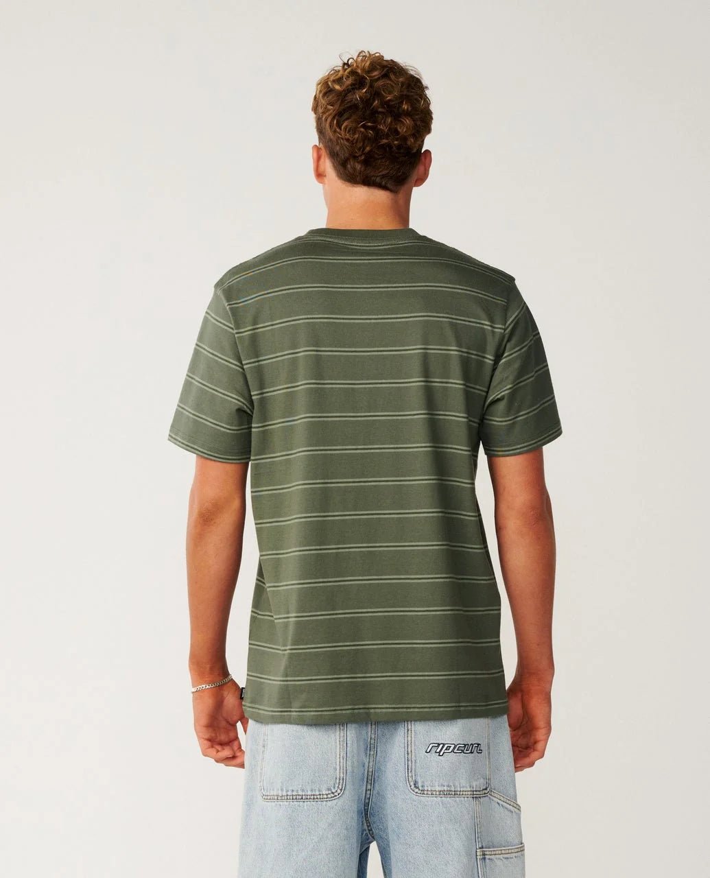 CLASSIC SURF STRIPE TEE -Rip Curl12IMTE-WASHED BLACK-XS